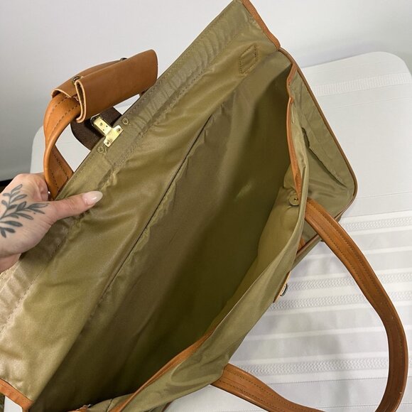 Hartmann Nylon Leather Trim Weekender Bag Luggage Garment Travel w/ Locks & Keys - Picture 8 of 13